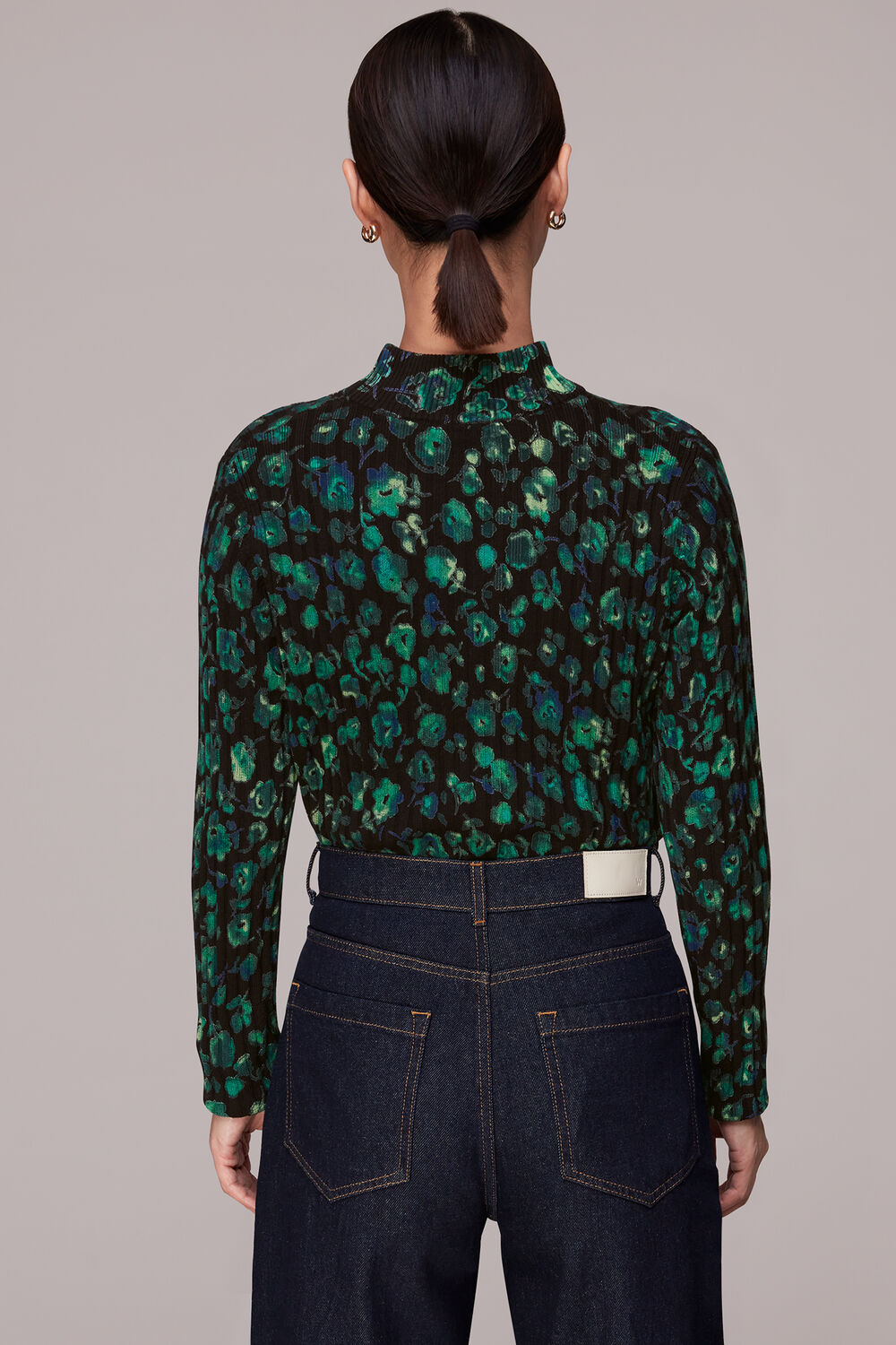 Blurred Floral Knit