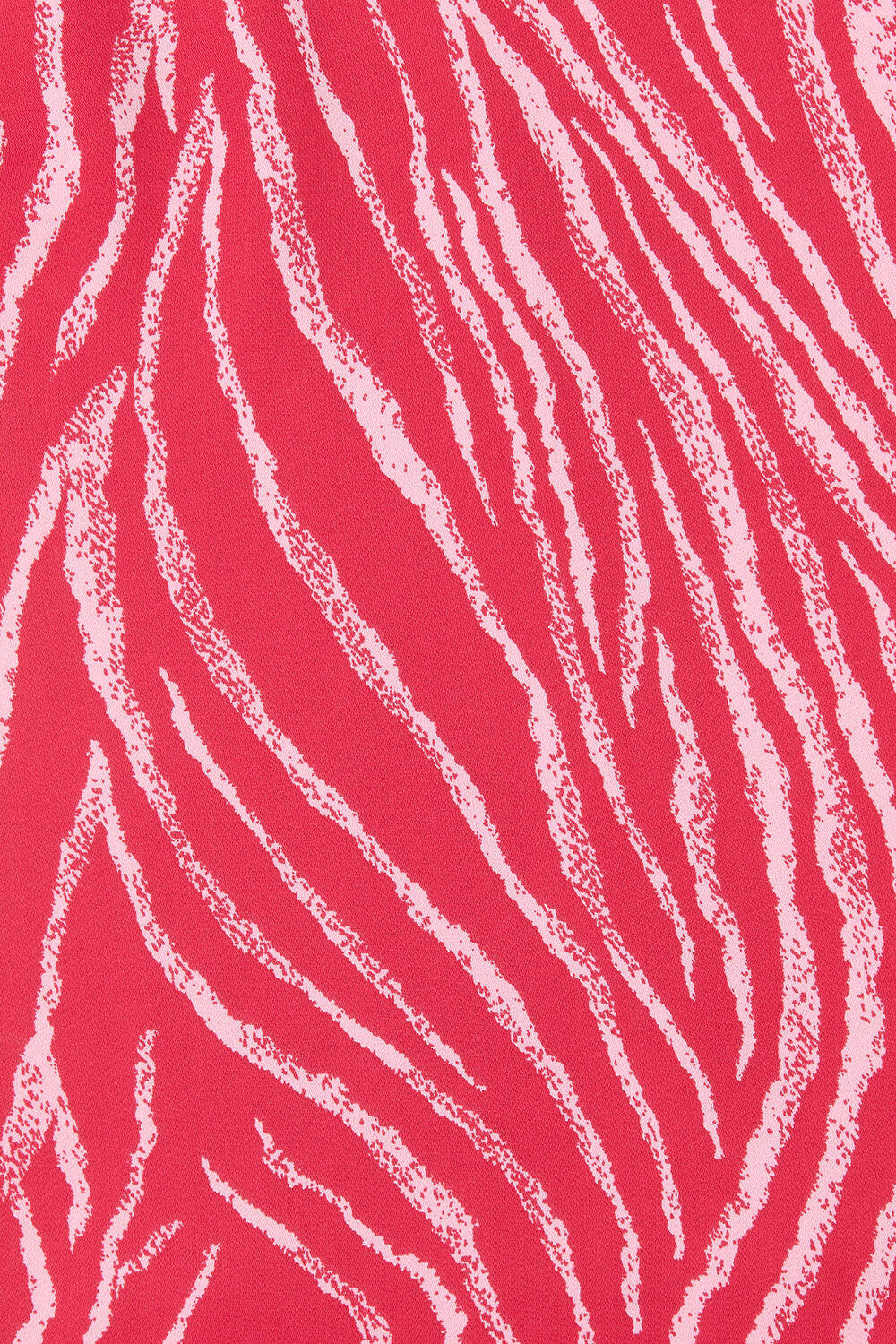 Zebra Layered Wrap Crepe Tank