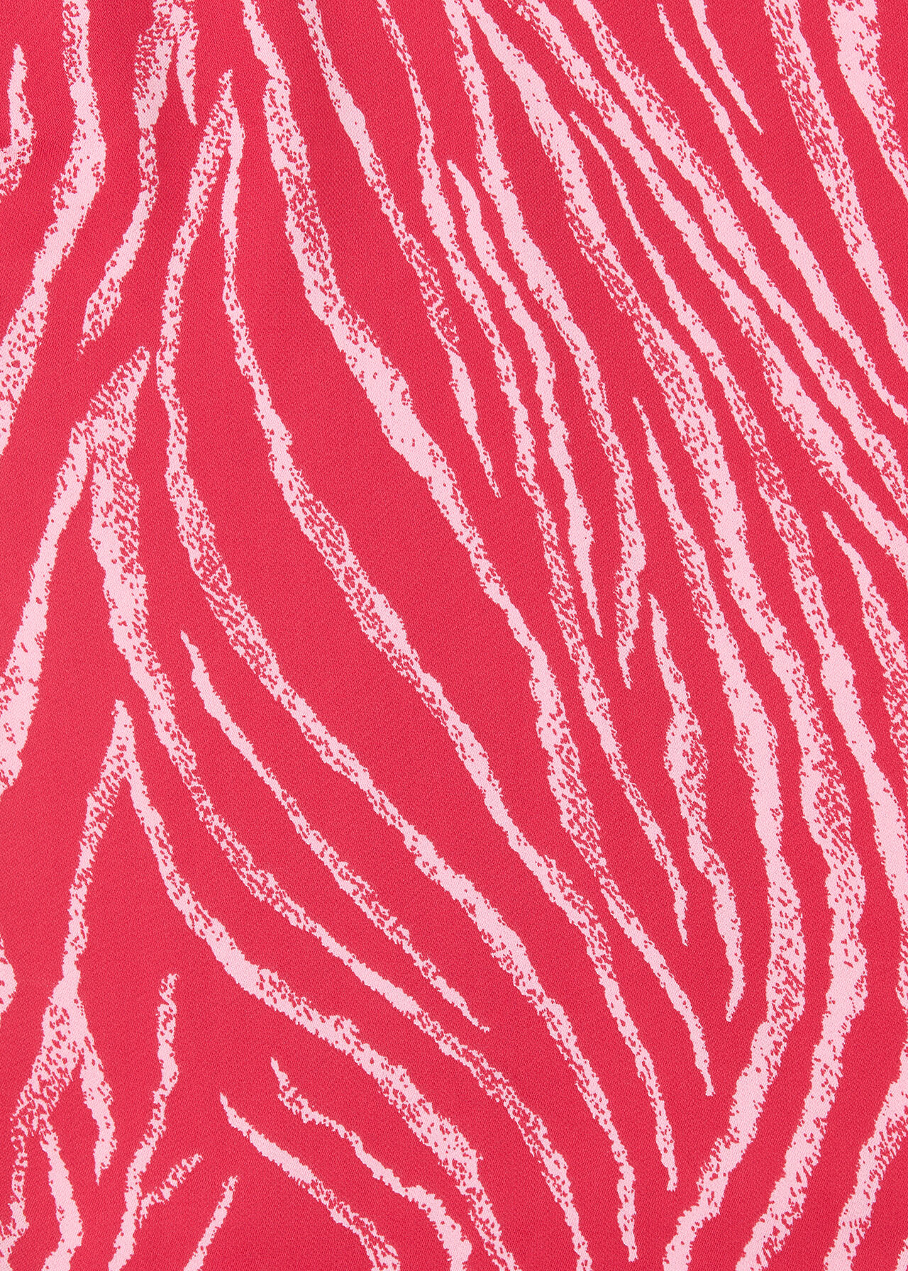 Zebra Layered Wrap Crepe Tank