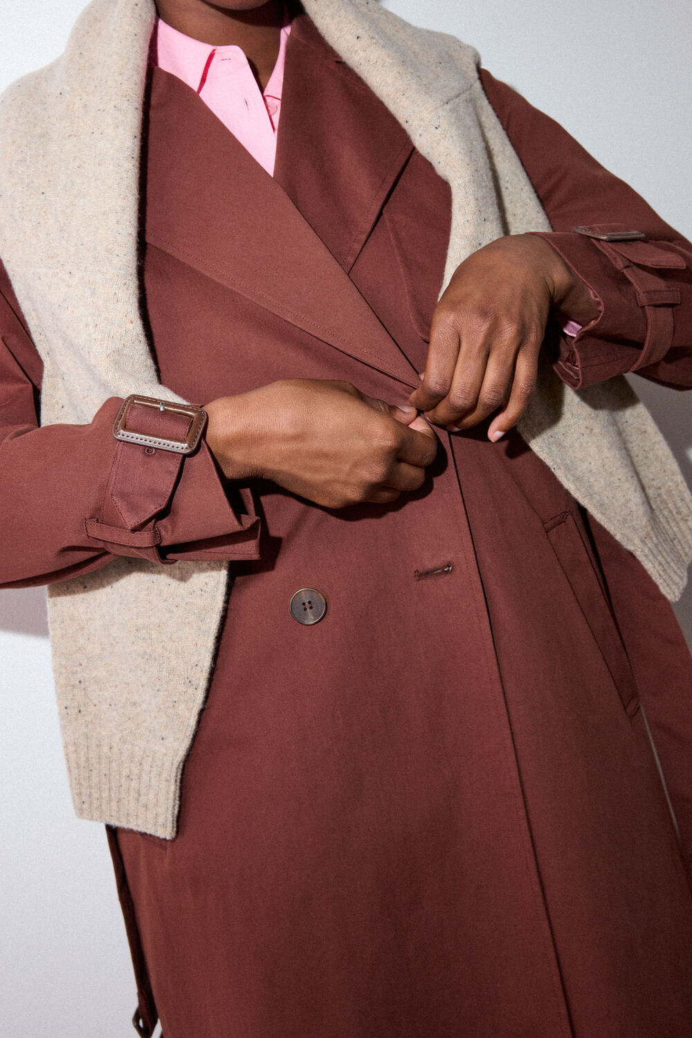 Brown Valentina Trench Coat