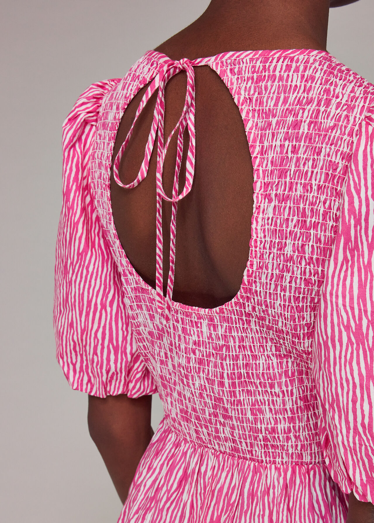 Uneven Lines Midi Dress