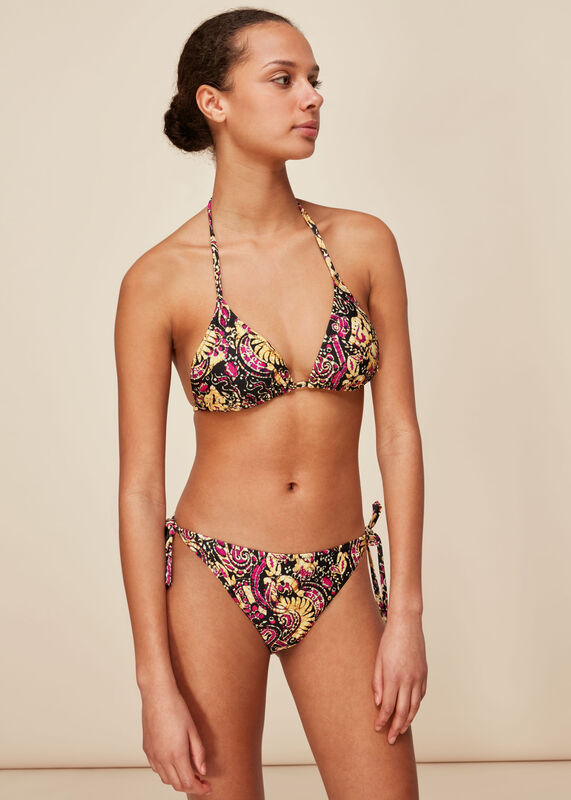 Multicolour Batik Print Bikini Bottom