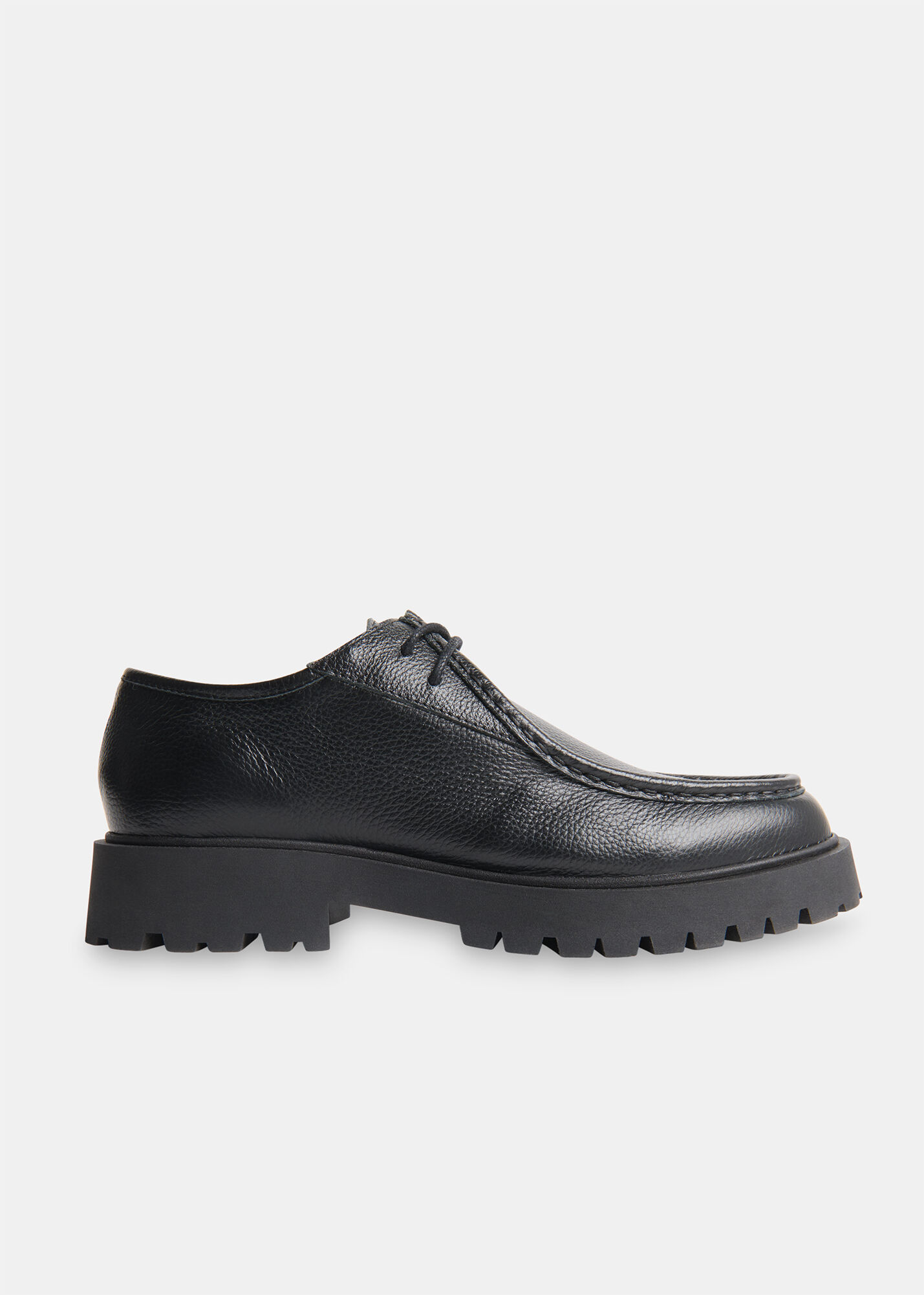 Black Chunky Lace Up Shoe | WHISTLES | Whistles US |