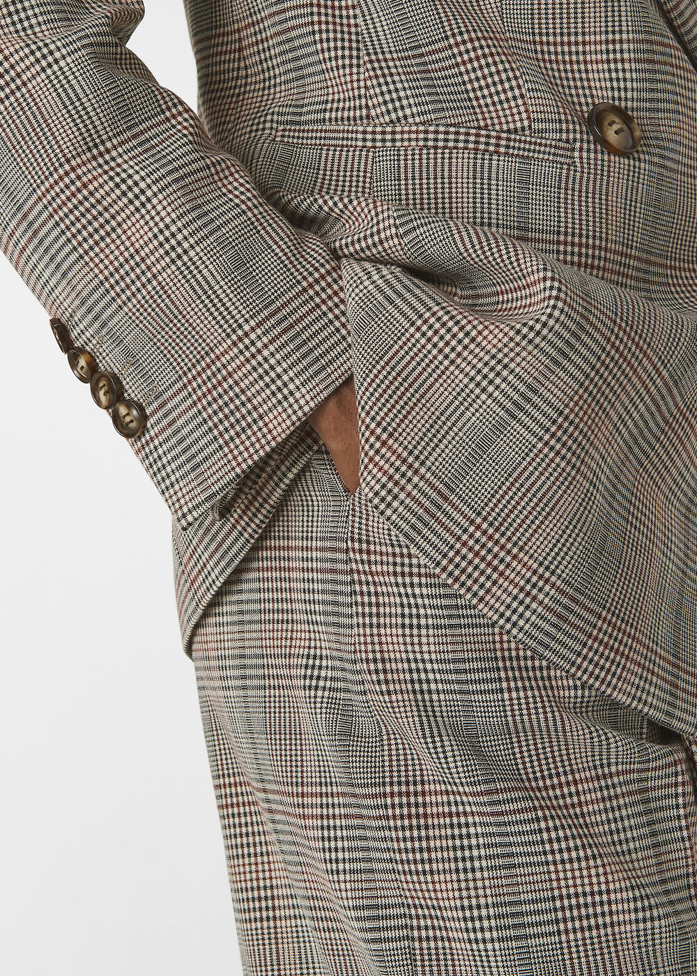 Hourglass Check Blazer Multicolour