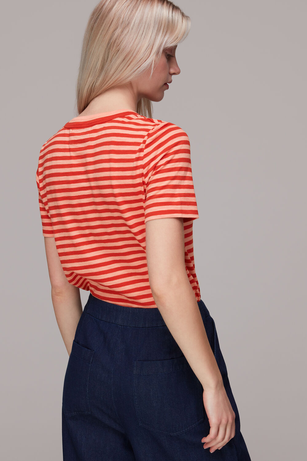 Rosa Double Trim Stripe TShirt