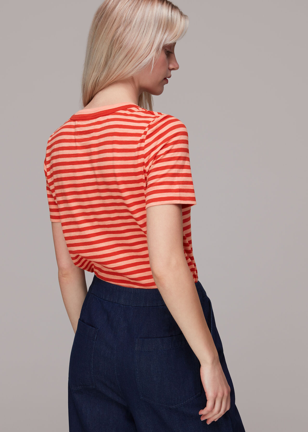 Rosa Double Trim Stripe TShirt