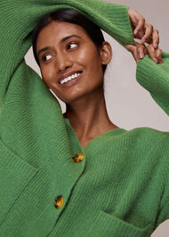 Ribbed Pocket Cardigan