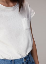 Ember Linen Mix Pocket Tee