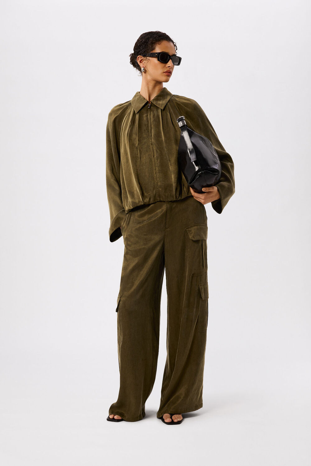 Drapey Bubble Hem Jacket