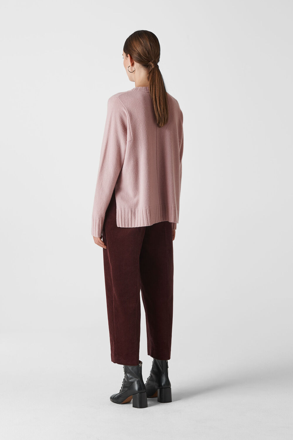 Cashmere Crew Neck Sweater Pink