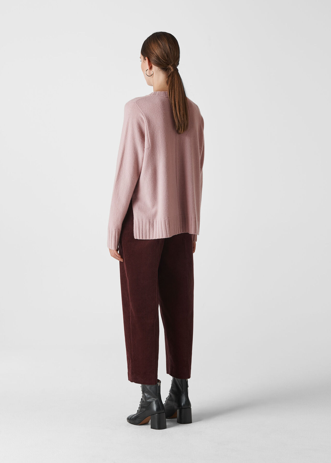 Cashmere Crew Neck Sweater Pink