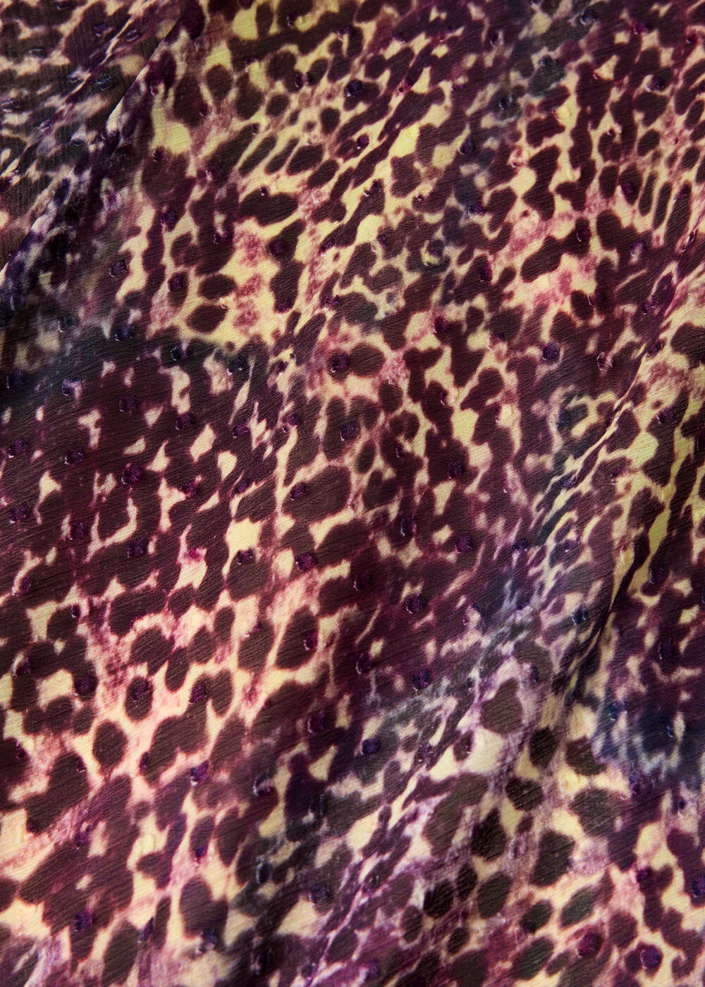 Orchid Print V Neck Midi Dress