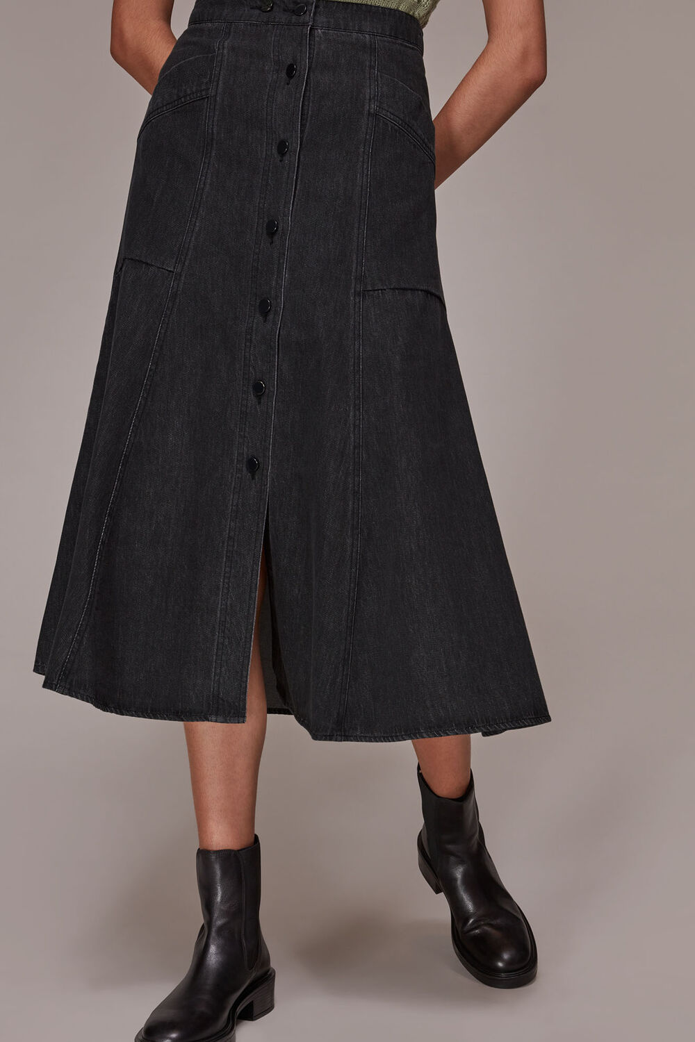 Julia Flare Denim Skirt