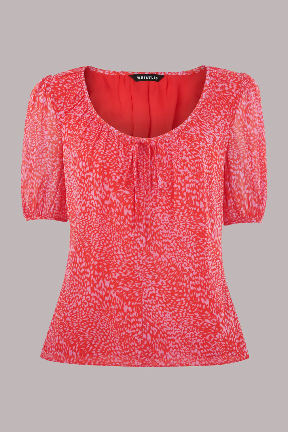 Diagonal Leopard Top