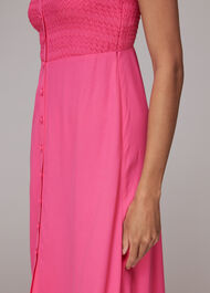 GRACIA SMOCKED DRESS