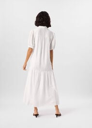 Textured Drop Waist Midi Dress