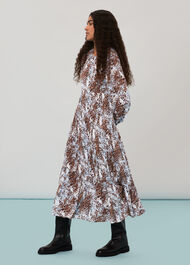 Leio Patch Animal Midi Dress