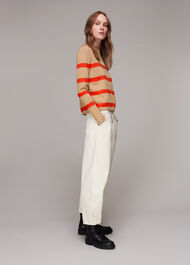 Stripe Crew Neck Knit