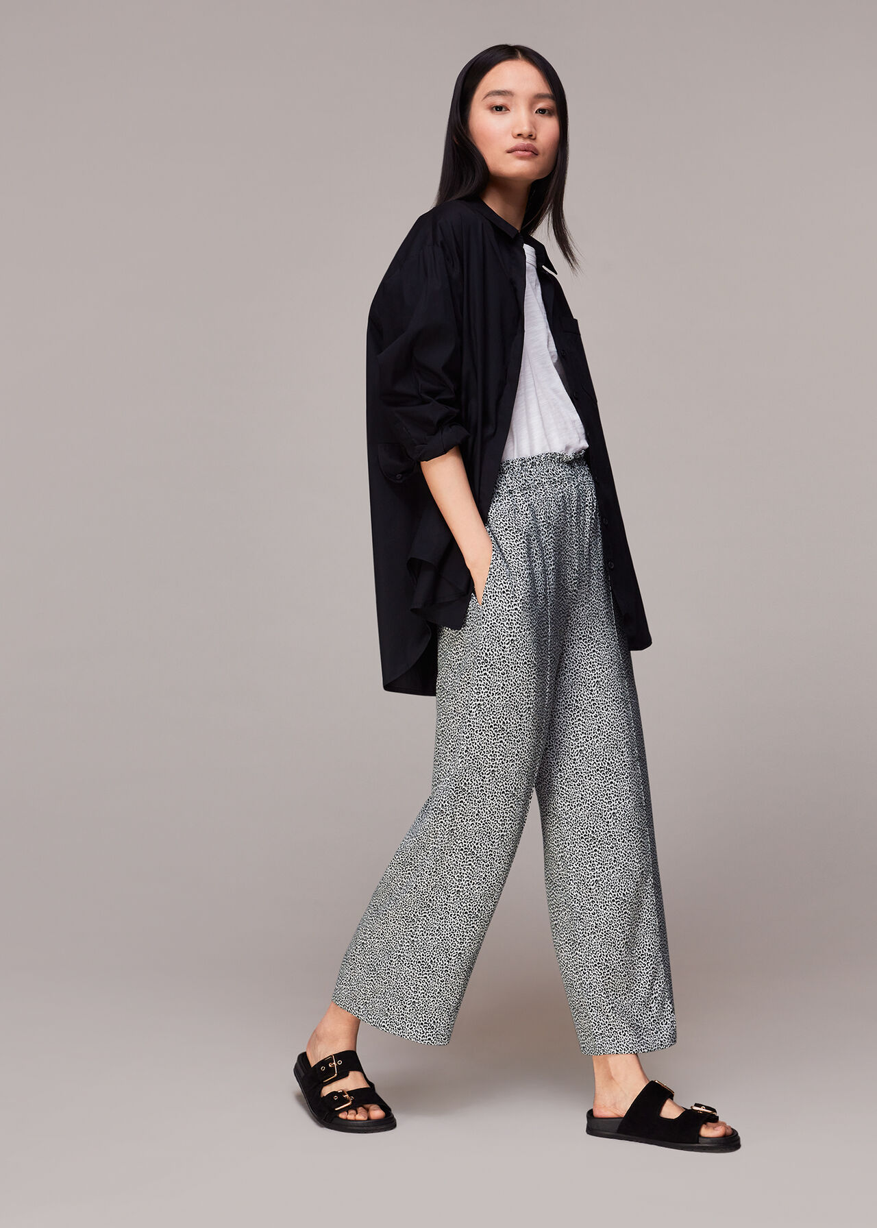 Gradient Leopard Print Trouser