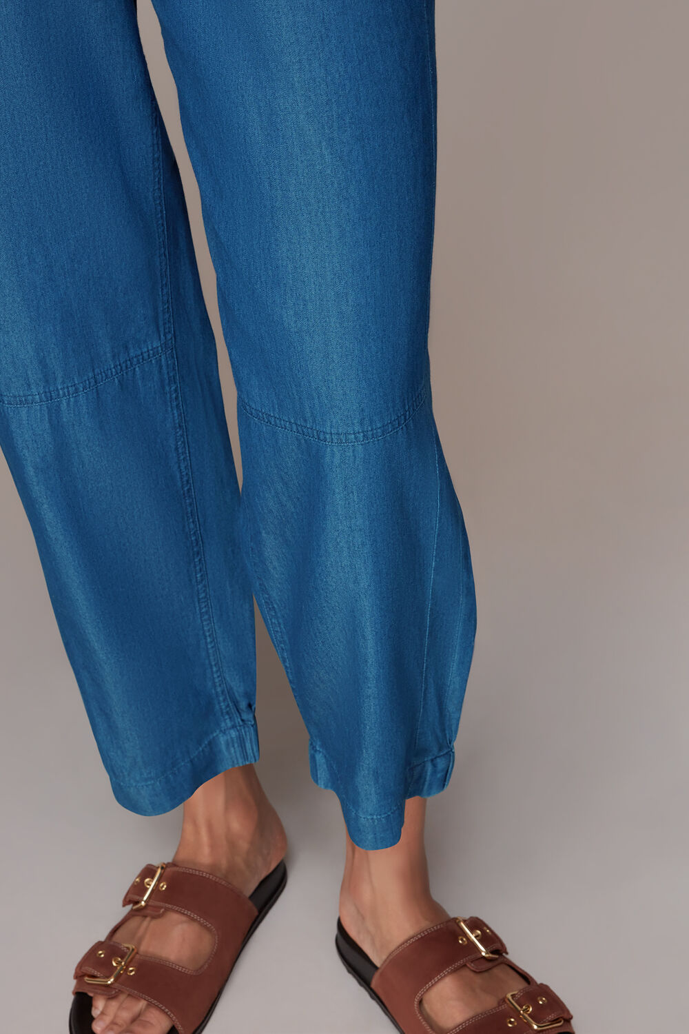 Lucy Chambray Barrel Trouser