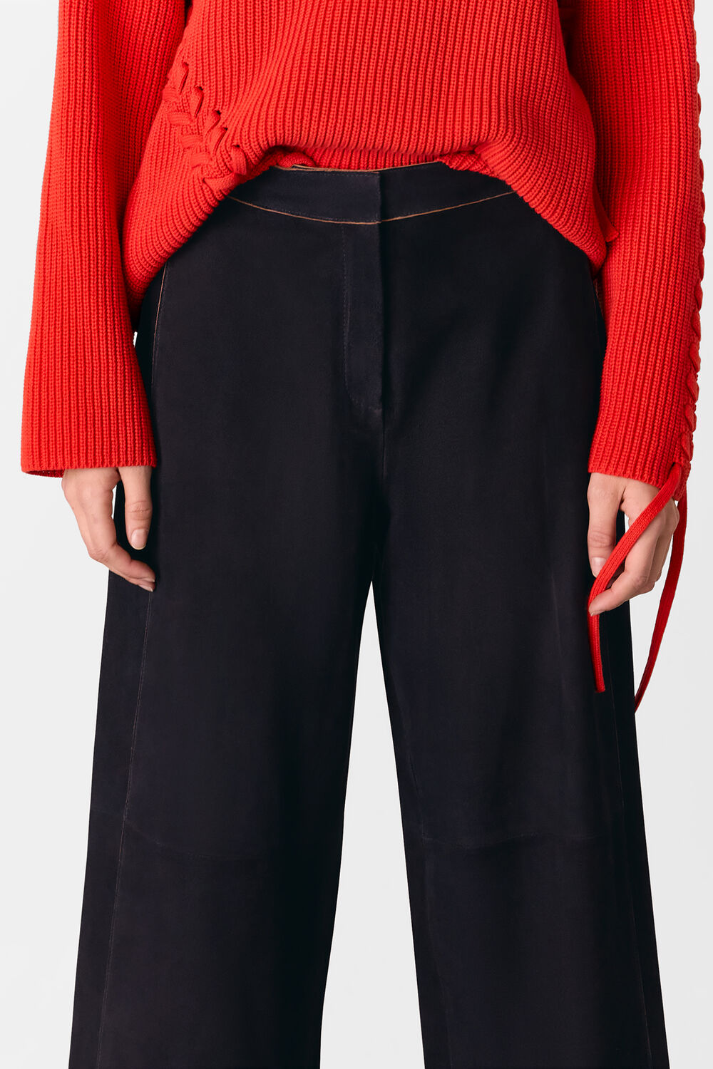 Suede Western Trousers