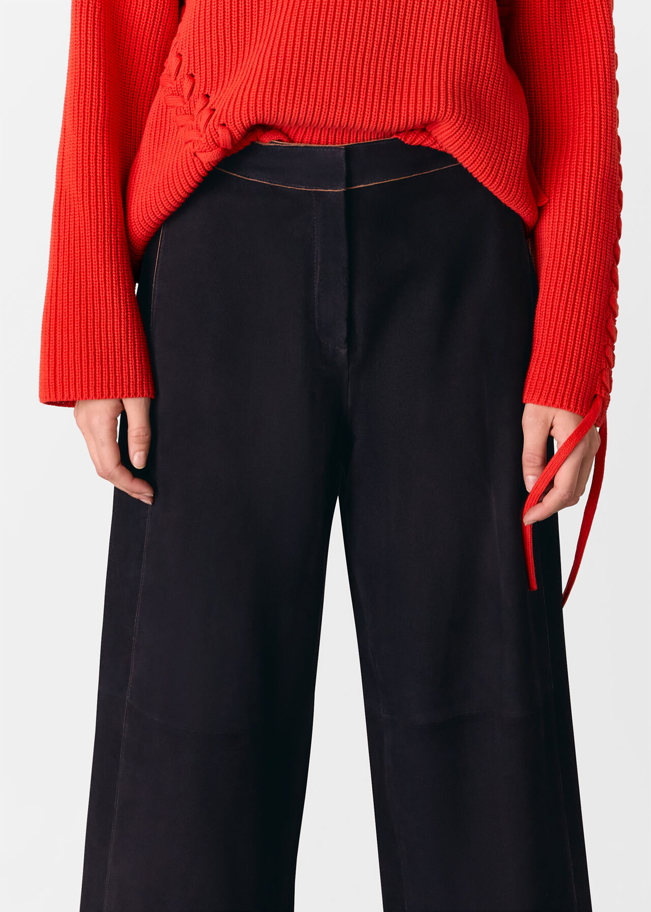 Suede Western Trousers