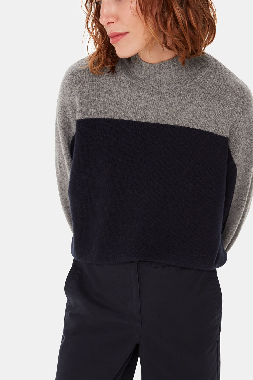 Washed Black Marie Elasticated Waist Chino