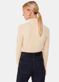 Textured Detail High Neck Knit