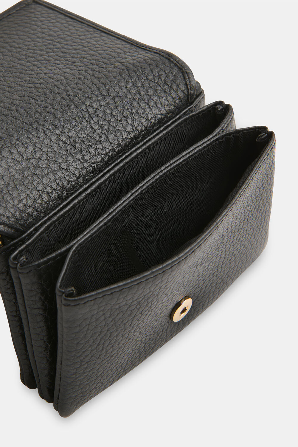Black Eli Triple Pouch Compact Purse