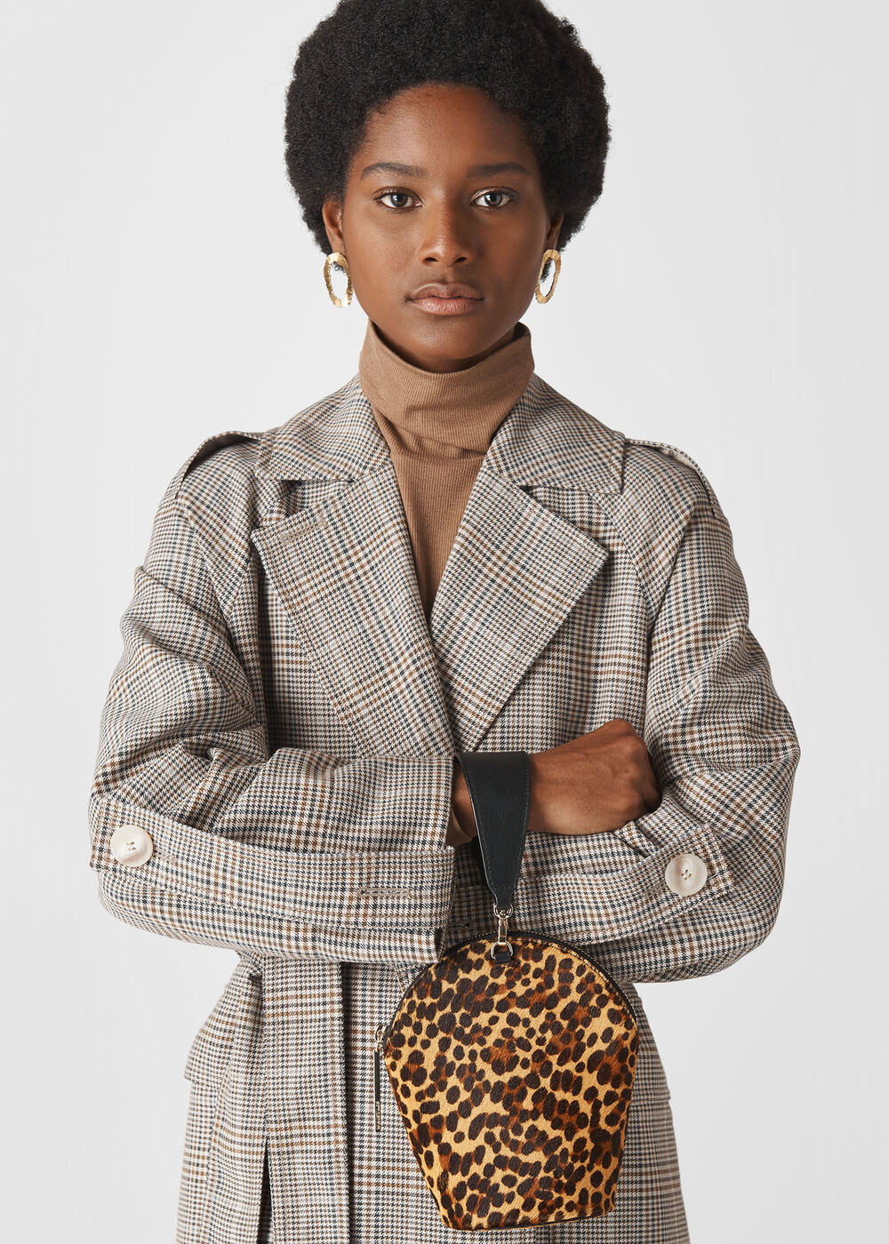 Leonard Leopard Wristlet