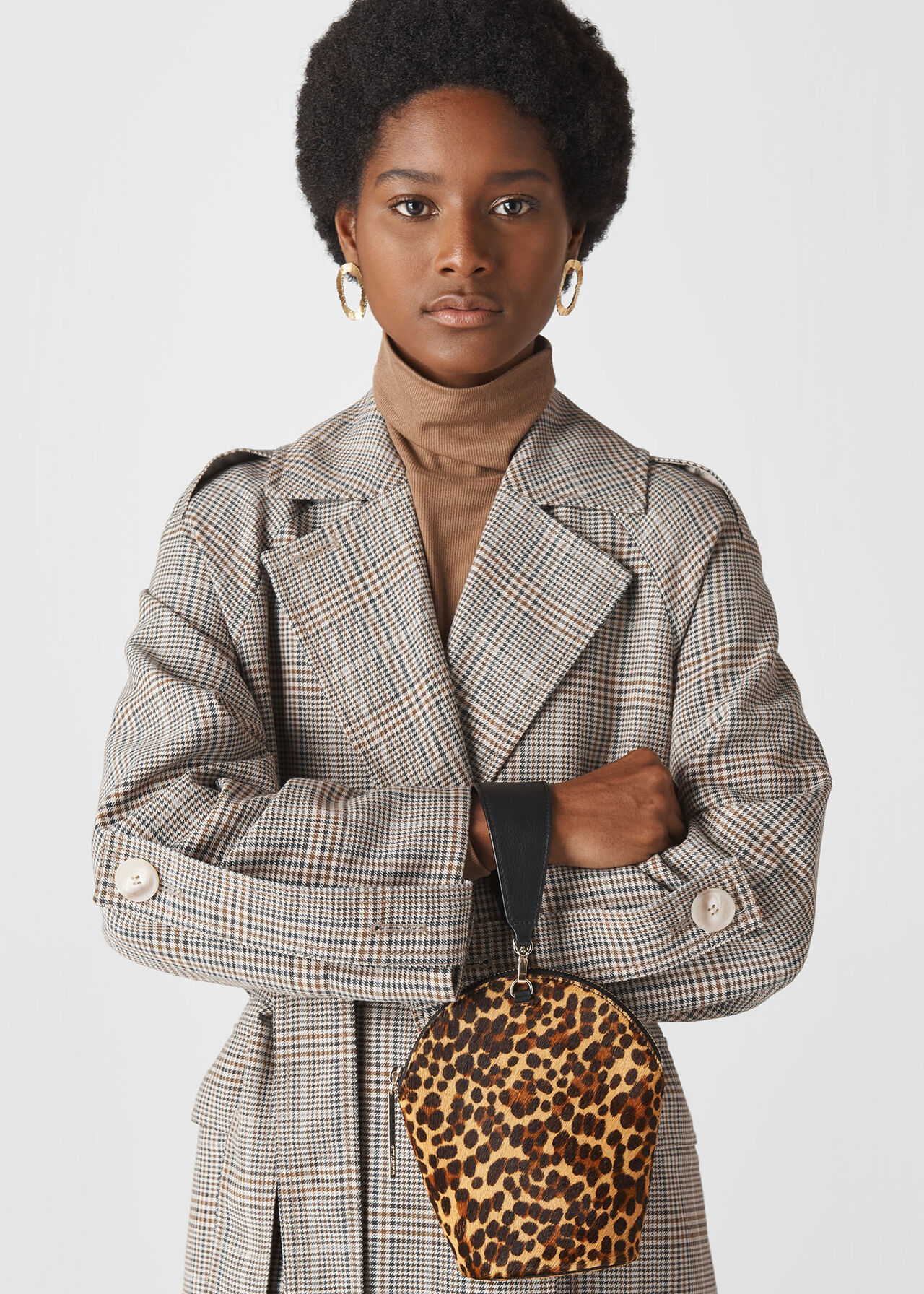 Leonard Leopard Wristlet