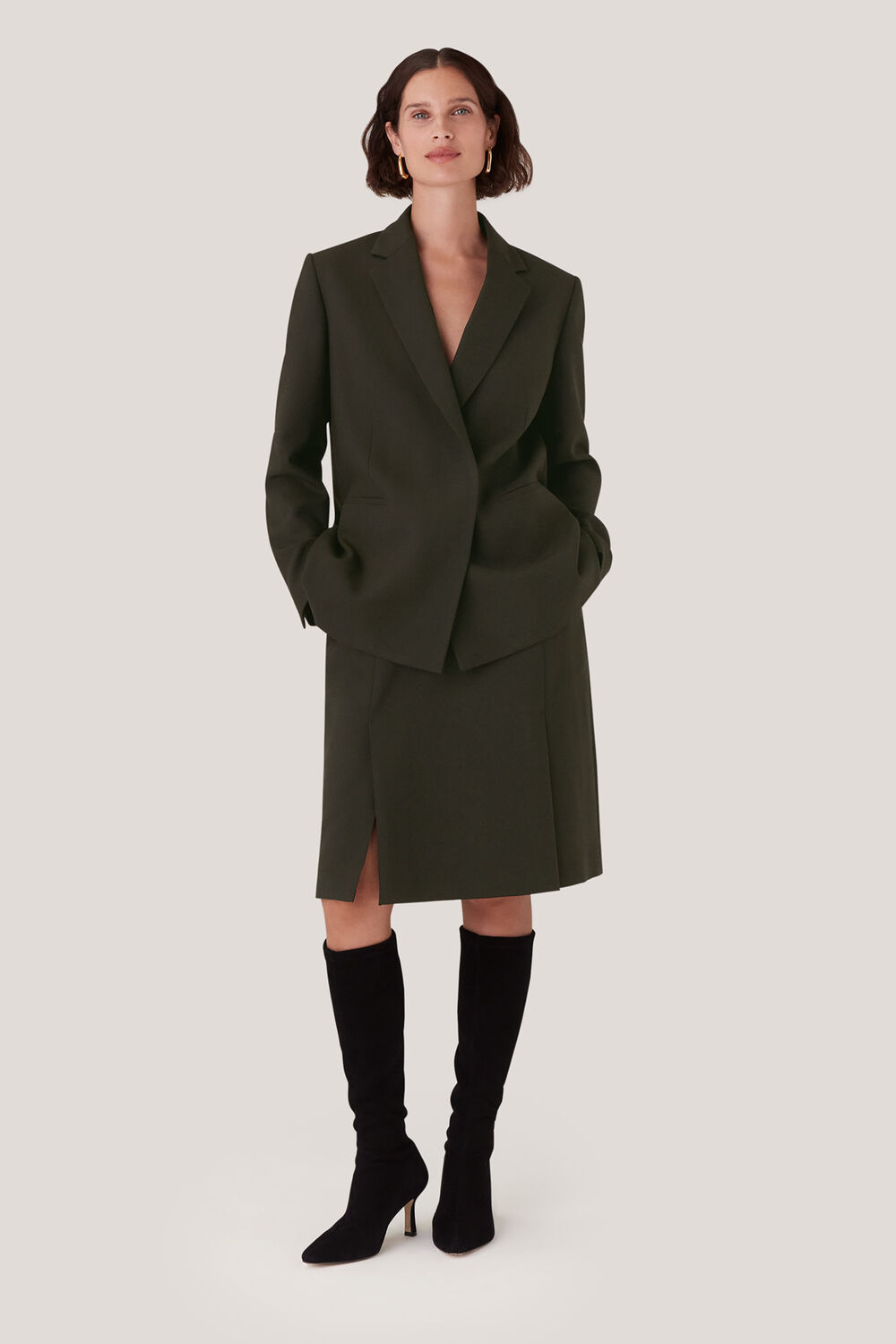 Natalie Wool Blend Blazer