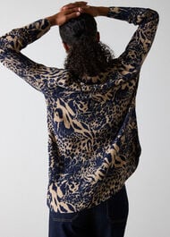 Patchwork Leopard Print Shirt