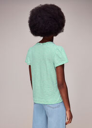 Cotton Frill Stripe T-Shirt