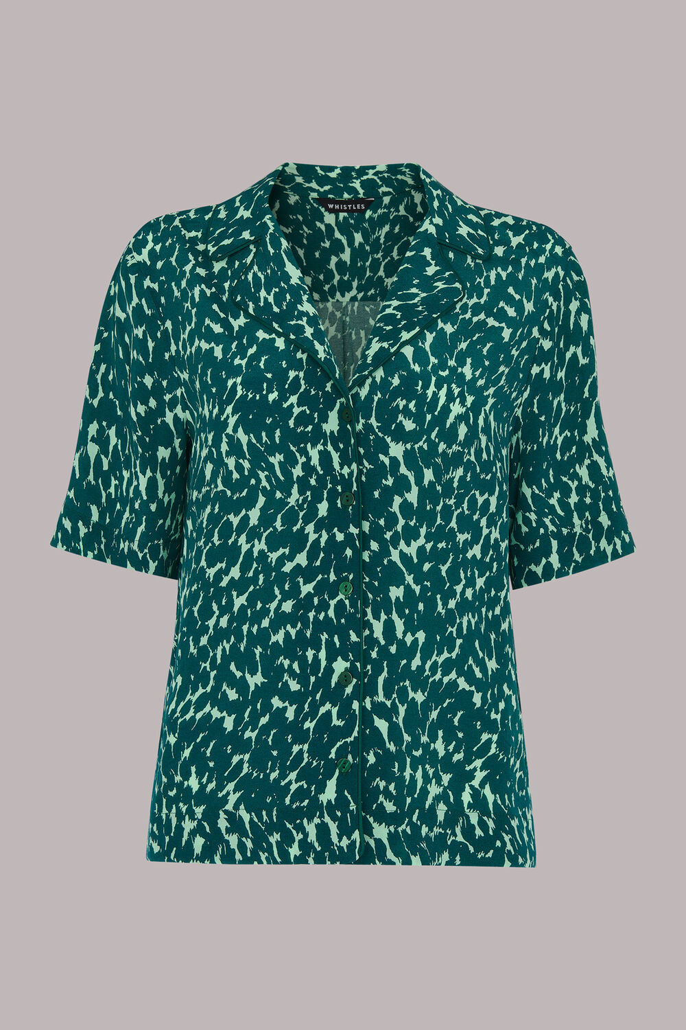 Green Sahara Cat Alena Pyjama Shirt