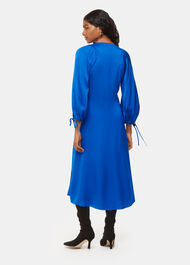 Petite Molly Satin Ruched Dress