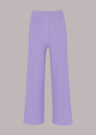 Wide Leg Rib Knit Trouser