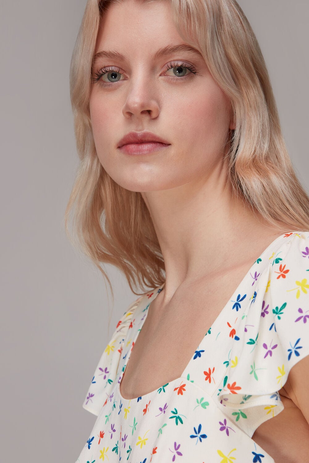 Dancing Floral Midi Dress
