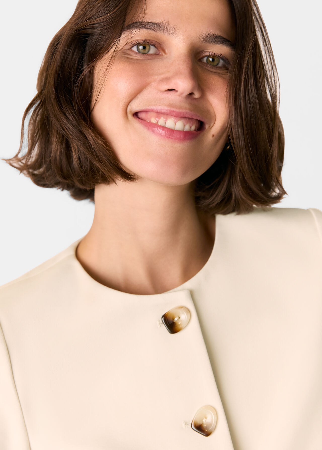 Anne Ponte Button Jacket