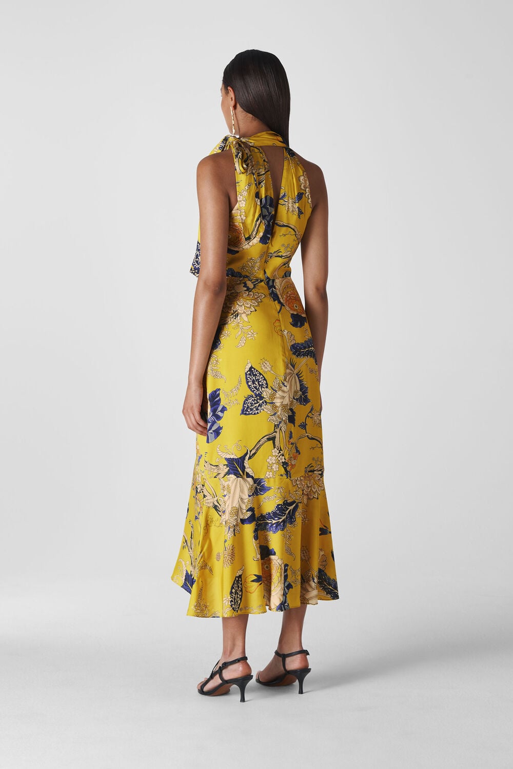 Peria Exotic Floral Dress Yellow/Multi