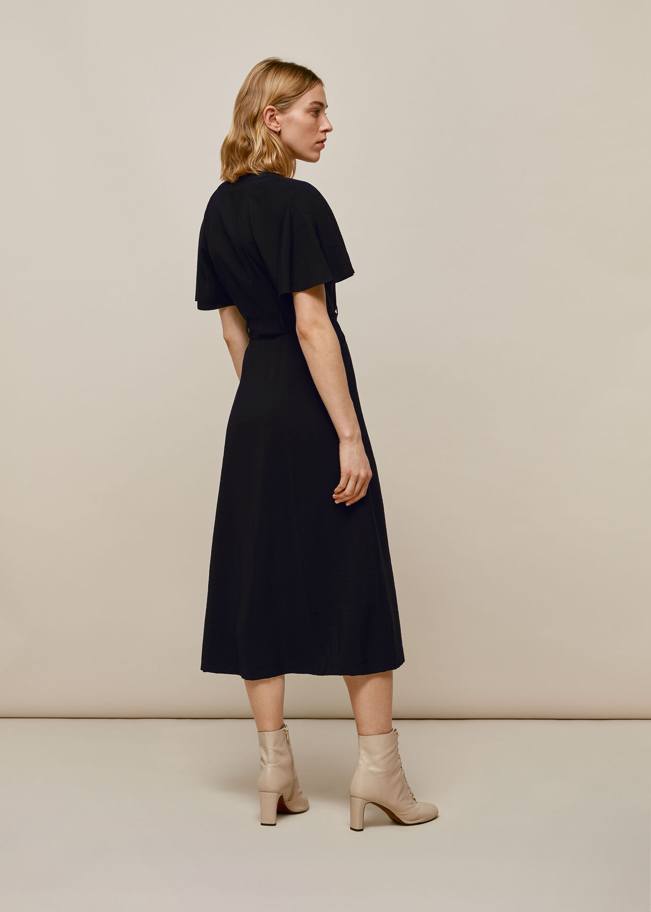 Anita Frill Sleeve Dress