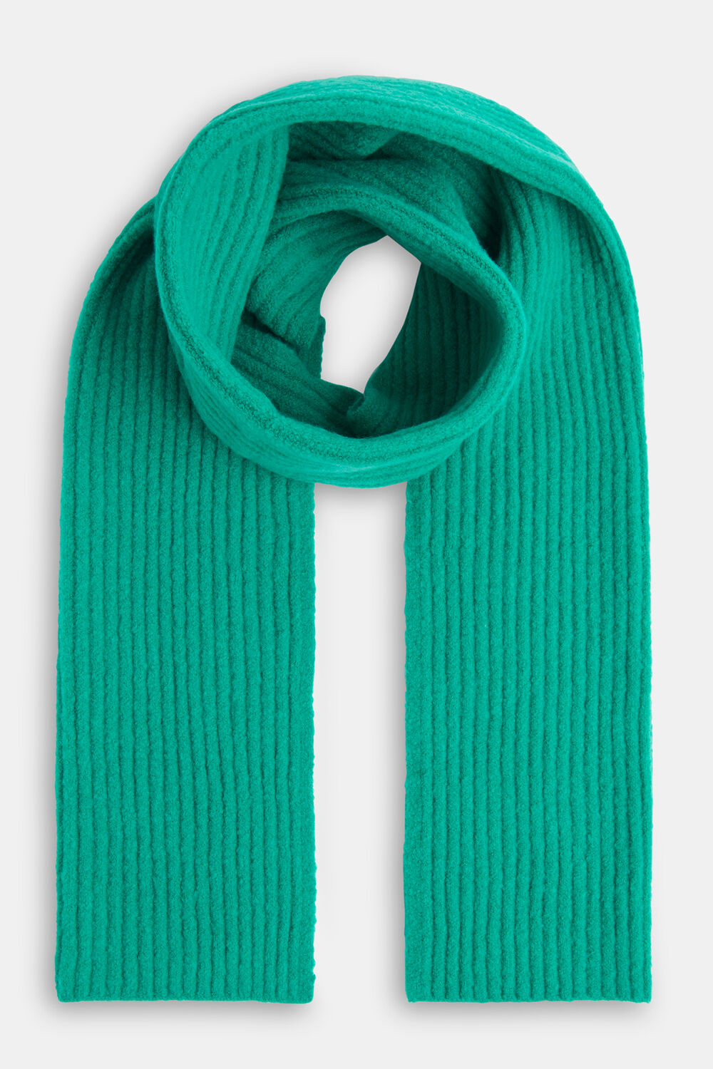 Wool Mix Rib Scarf