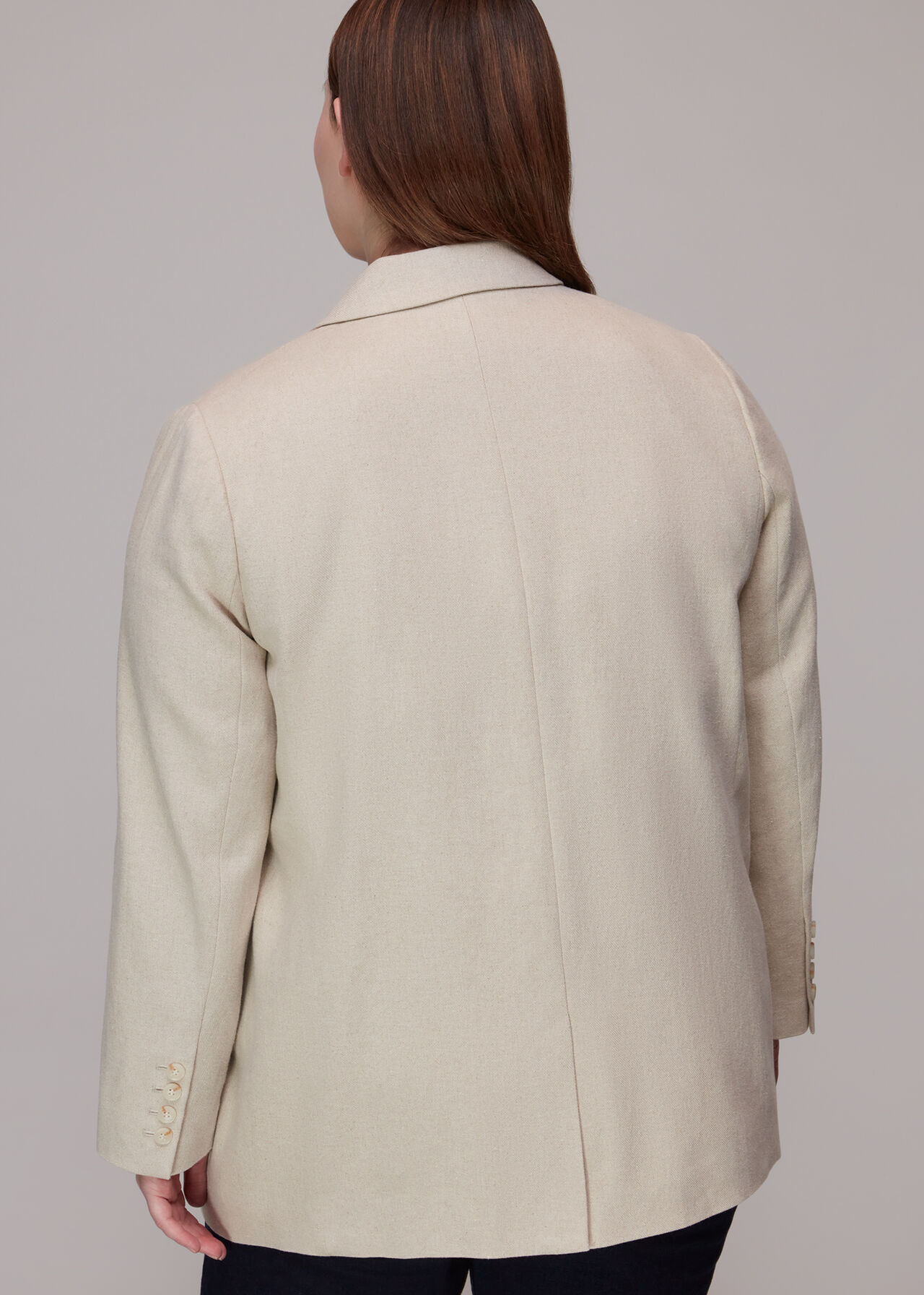 Jade Tailored Linen Blazer