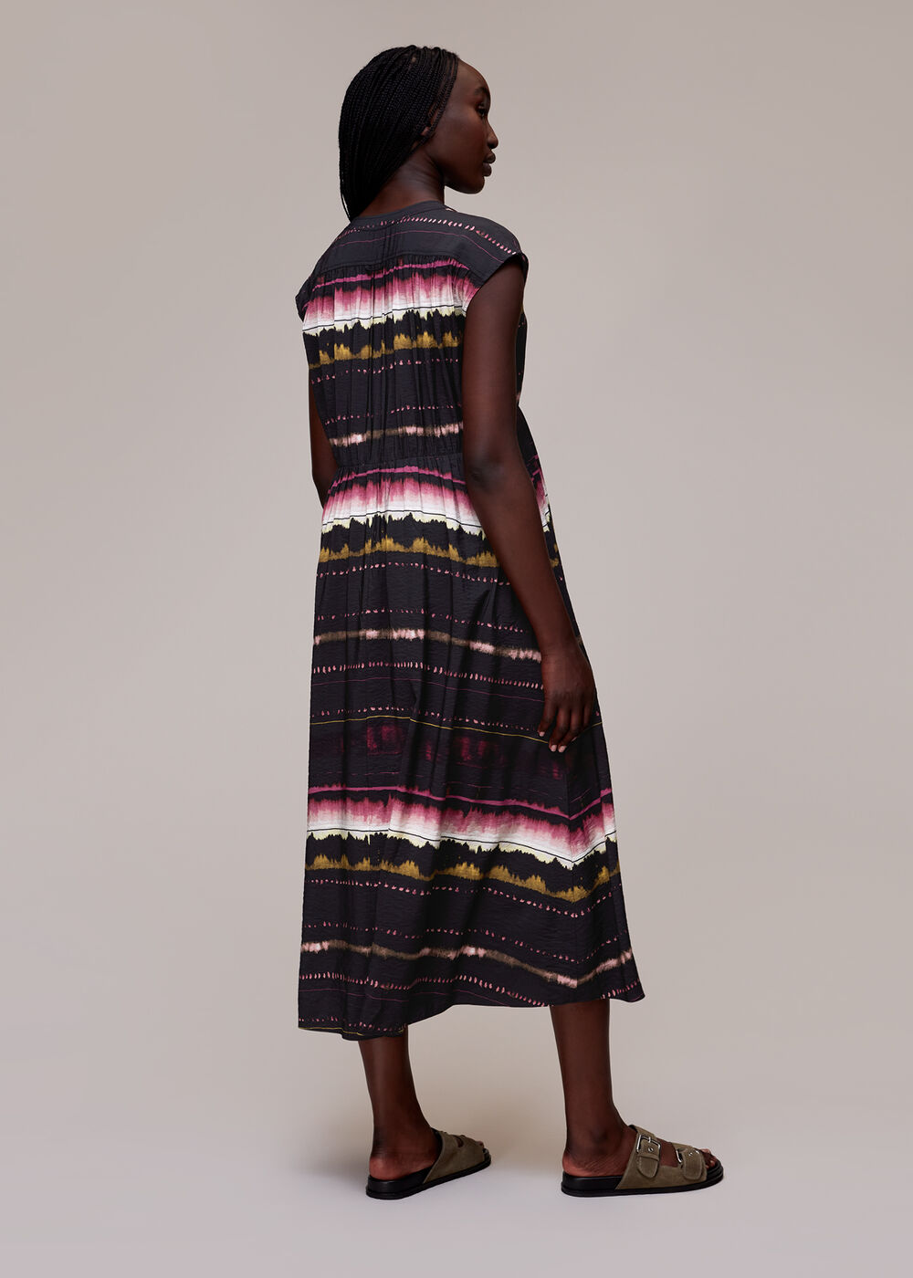 Amelie Shibori Trapeze Dress