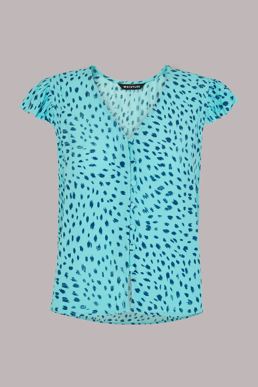 Speckled Spot Frill Top