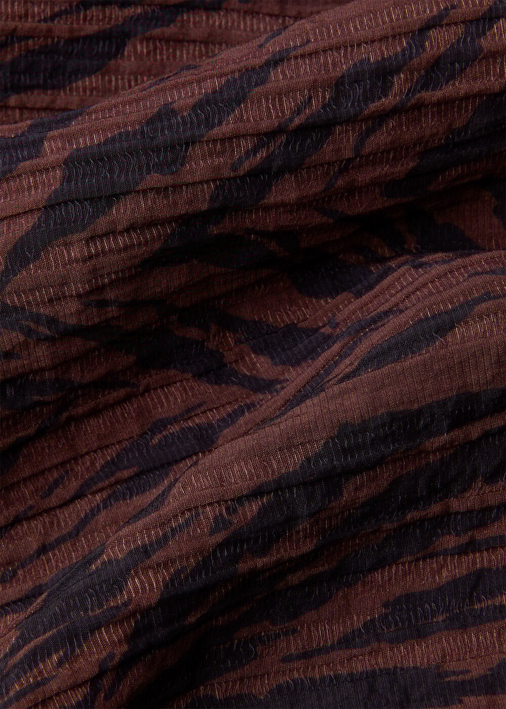 Zebra Collared Shirt Dress