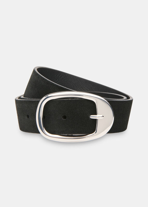 Black Suede Belt