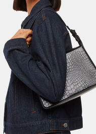Erica Croc Shoulder Bag