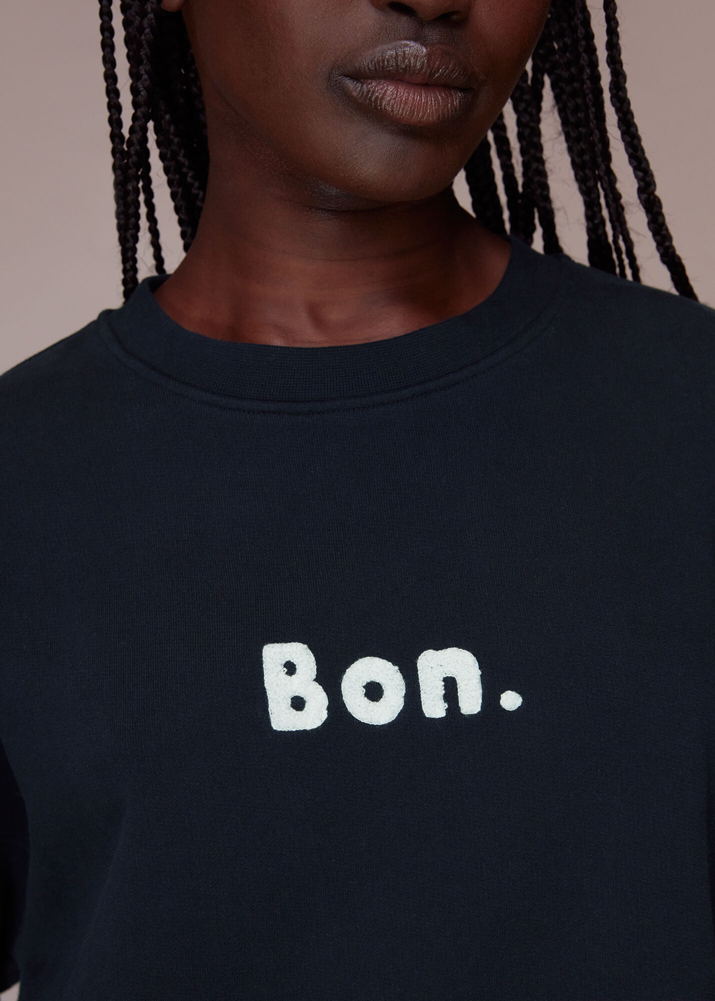 Navy Bon Relaxed Sweat WHISTLES