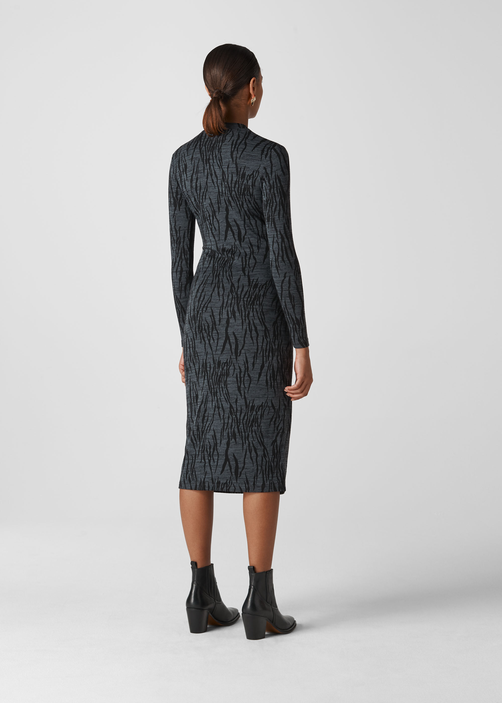 gray jersey dress